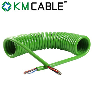 Chất lượng cao 7pin kim loại Trailer cắm và cuộn cáp PU cách điện mùa xuân xoắn ốc cáp điện cuộn dây điện - Product Image 3