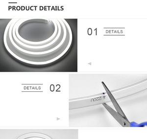 <span class=keywords><strong>Tira</strong></span> de luces <span class=keywords><strong>led</strong></span> de 110V para exteriores, iluminación de vacaciones, <span class=keywords><strong>220V</strong></span>, impermeable, Navidad, decoración, señal flexible de neón, personalizada - Product Image 4