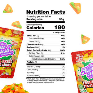 Etiqueta privada Caramelo con sabor a fruta Colores naturales <span class=keywords><strong>Pizza</strong></span> gomosa liofilizada en embalaje pequeño con larga vida útil - Product Image 6