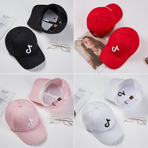Gorra de Béisbol Roja con Nota Musical Bordada, Unisex, Gorra de Verano para el Sol, Tela de Jersey de Algodón Puro, Protección Solar para Exteriores - Product Image 3