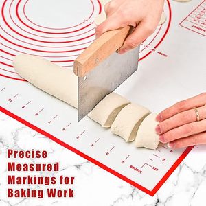 <span class=keywords><strong>Tapis</strong></span> de cuisson en silicone rouge de qualité alimentaire, écologique, 40 x 60 cm, épaisseur 0,4 mm, antidérapant, <span class=keywords><strong>pour</strong></span> étaler la <span class=keywords><strong>pâte</strong></span>, la croûte de <span class=keywords><strong>tarte</strong></span>, le fondant, et comme revêtement de four - Product Image 4