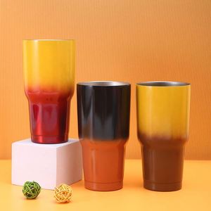 30oz 304 Stainless Steel Double Walled Vacuum Beer Travel Car Thermos for Cold <b>Drinking</b> 32 oz <b>Plastic</b> <b>Cups</b> With Lids - Product Image 2