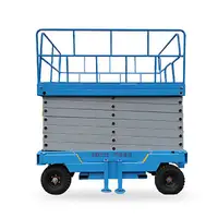Nacelle-ciseaux élévatrice hydraulique Mobile, support de table, pour moteur diesel, pour sols rugueux, diamètre 6m, 10m, 16m