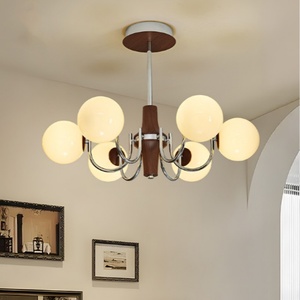 Pháp Giữa Thế Kỷ Retro Sắt Đèn Chùm Nhỏ Bảo Vệ Mắt Mặt Dây Chuyền Đèn Cho Khách Thạc Sĩ Phòng Ngủ Trần Mặt Dây Chuyền Đèn - Product Image 6