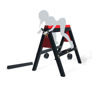 Roomfun Espanhol Burro Trojan - BDSM Prazer Arnês Escravo Bdsm Sexo Cadeira Adulto Madeira Cavalo Dungeon Móveis Sexo Cadeira - Product Image 4