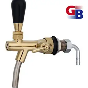 Gb Hot Sale Pvd Plated Tapbier En Wijn Koelkast Tap Met Flow Control