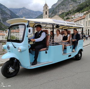 Tuk-tuk électrique certifié CEE & COC pour le marché européen, carrosserie ouverte, espace plus large de 1,5 m, tricycle passager pour le transport dans les zones touristiques - Product Image 5