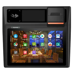 SUNMI D2 Mini Android 8.1 NFC LCD dokunmatik ekran Tablet hepsi bir Tablet Pos yazarkasa fatura makinesi için perakende ve restoran