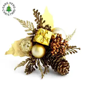 Gangheng adornos navideos artificial Christmas Berry Picks Newest pine picks for decoration