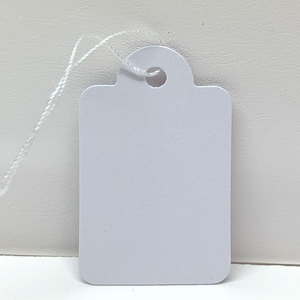 Custom Private <strong>Label</strong> Paper Tags Tie <strong>String</strong> Strung Ticket for Jewelry Display for Garments Bags Supplier's Merchandise Price Tags - Product Image 2