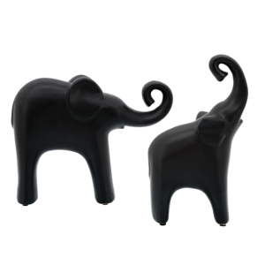 Statuetta di elefante in ceramica, ornamento per la decorazione della casa, bagno, ufficio, soggiorno, scultura decorativa - Product Image 6