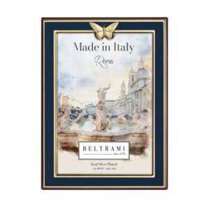 Beltrami Photo <b>Frame</b> <b>4x6</b> Real Silver Plated Navy Blue Gold Butterfly Decorative Wood <b>Frame</b> - Product Image 1