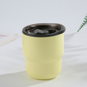 Taza de Café Aislada de Acero Inoxidable 304 Blanca DF de 255 ml con Tapa, Taza Portátil para Beber al Aire Libre y Acampar, Precio de Fábrica al por Mayor - Product Image 4