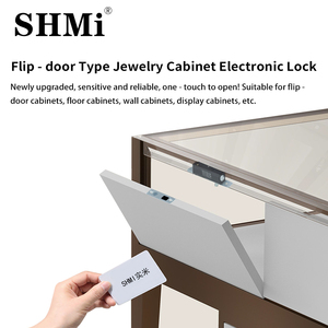 Sistema de Seguridad con Tarjeta Magnética para Vitrina de Joyería SM168, Cerradura Eléctrica para Gabinete con Puerta Abatible - Product Image 2
