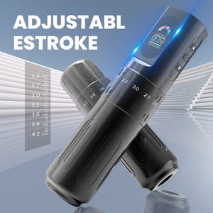 Set de Máquina de Tatuar Inalámbrica con Pantalla Digital, Ajustable de 2.4-4.5mm, Kit de Pistola de Tatuar a Batería - Product Image 2