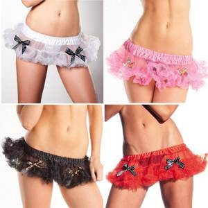 Mode <span class=keywords><strong>Mini</strong></span> Femmes Jupes Courtes En Dentelle Danse Performance Tutu Conception Noir Sexy Jupe - Product Image 4