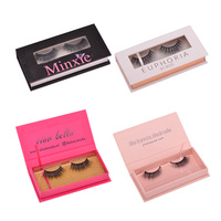 Boîtes d'emballage personnalisées pour vendeurs de cils, boîte d'emballage pour cils avec fenêtre, boîte magnétique