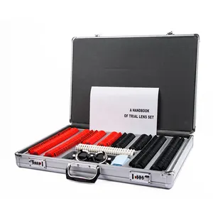 Profissional Portátil Metal 266PCS Optometria Teste Box Trial Lens Set Instrumento Óptico