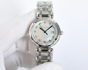 Montre-bracelet à quartz de luxe pour femme, bracelet en acier inoxydable, ornée de cristaux, résistante à l'eau, élégante et simple, avec aiguilles - Product Image 2