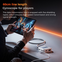 Adaptateur de charge rapide PLEXTONE GS5 Pro NEW PD 60W 5 en 1 TYPE-C vers 3,5 mm ou USB Convertisseur audio pour écouteurs de jeu pour iPad Téléphone