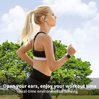 Écouteurs OWS Sans Fil Modernes SOYA avec Crochet Sécurisé pour le Voyage, Casque Bluetooth à Réduction de Bruit pour la Natation Compatible Shokz