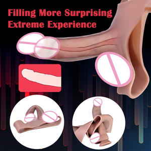 <span class=keywords><strong>อุปกรณ์</strong></span>เพศชายที่มีฝาครอบอวัยวะเพศชายขยายและหนาขึ้นสวมใส่จำลองของกางเกงอวัยวะเพศชายกลวงผลิตภัณฑ์ทางเพศสำหรับผู้ใหญ่ - Product Image 5