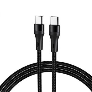 แจ็กเก็ตหนัง<span class=keywords><strong>แท้</strong></span>1เมตรชนิด-<span class=keywords><strong>C</strong></span> PD USB แจ็กเก็ตไนลอนถ่ายโอนข้อมูล3A 60W V8เร็ว5Pin ไมโครสำหรับ iOS โทรศัพท์มือถือแล็ปท็อป - Product Image 1