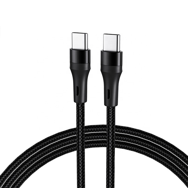 Genuine 1m V8 Fast Charging Type-c PD USB Cable 60W 3A Data Transfer Nylon Jacket 5pin Micro for IOS Mobile Phones Laptops