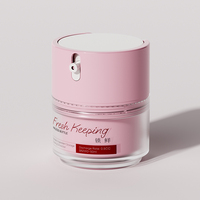 Emballage de crème de sérum sans air tout plastique de luxe pour soins de la peau matériau PET remplaçable bouteilles cosmétiques couvercles de bouchon/fermetures de bouteilles