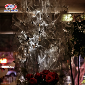 Malla Decorativa Artística Personalizada de Forma Libre para Vestíbulo de <span class=keywords><strong>Hotel</strong></span>, Malla de Paisaje Artístico de Acero Inoxidable - Product Image 3