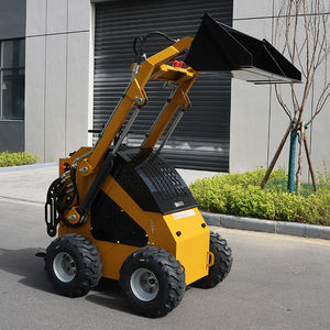 LEAD S360 300KG Stand on Drive teleskopik kecil Mini Skid Steer roda pemuat untuk dijual dengan garpu palet - Product Image 4