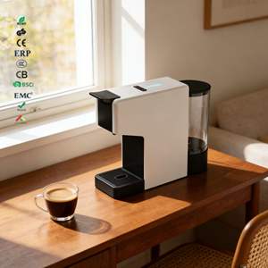 Longbank <span class=keywords><strong>nueva</strong></span> máquina eléctrica para hacer cápsulas de café 3 en 1 1400W Espresso máquina de café de múltiples cápsulas con bomba ITALIA - Product Image 1