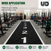 Gazon artificiel Udine Scale Track pour entraînement d'agilité, marqueurs personnalisés, gazon haute densité pour traînées de renforcement, pour clubs de fitness, OEM