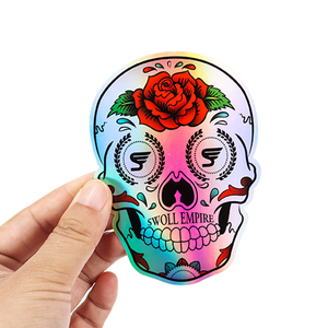 Custom <b>Stickers</b> Vinyl Pvc Adhesive Weatherproof <b>Holographic</b> Glitter Logo <b>Sticker</b> Labels Customs Die Cut <b>Stickers</b> Pack - Product Image 1