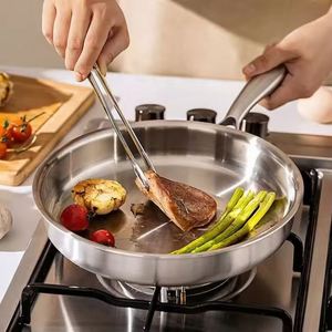 Nouvelle Arrivée Poêle à Frire Antiadhésive 30 cm en Acier Inoxydable Triple Couche 304 pour Cuisine - Product Image 2