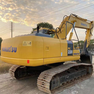 Excavadora de orugas Komatsu PC200 de 20 toneladas usada de alta calidad con bomba de motor y válvula hidráulica Enerpac Kawasaki Venta Shanghai - Product Image 1