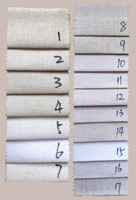 Tissu vierge en imitation lin pour sublimation, base en polyester tissé pour impression numérique par sublimation pour nappes et coussins
