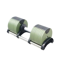 Équipement de fitness gym usage domestique poids haltères ensemble 80lb haltères réglables 5LB incréments