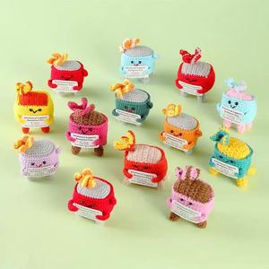 Pallina Antistress Divertente Lavorata a Mano, Giocattolo in Lana Colorata, Bambola Fatta a Mano 'You're Awesome' - Product Image 3