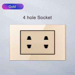 American Standard <b>Wall</b> <b>Socket</b> and Switch with <b>USB</b>/Type-C Touch Panel Glass Material 16A 118 Household Power <b>Socket</b> - Product Image 3