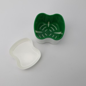 Estuche portátil para dentaduras postizas LK-402 para niños, caja de almacenamiento oral de plástico con tapa, uso ortodóntico - Product Image 3