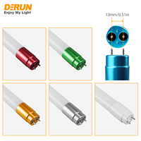 Tube lumineux LED T8 en verre 9W 18W 22W 240V Lumière du jour 3000K 4000K 5000K Base métallique G13 Lampe blanche