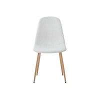 Chaise de salle à manger Titan Modern Cherner en gros, couleur bois naturel, pieds en métal, ergonomique, durable, pour la maison, le bureau, l'hôtel
