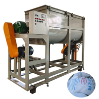 Machine de mélange horizontal de poudres pour coulis de carrelage, ciment, mortier, additifs, carbonate de calcium et poudres minérales fines