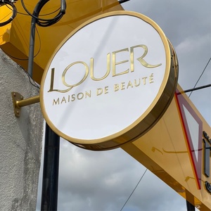 Custom Metal Double Sided Projecting Channel Led Round Light <b>Box</b> <b>Letters</b> Storefront Signs Blade Sign Outdoor Plating Signage - Product Image 3