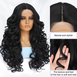 All'ingrosso naturale <span class=keywords><strong>Afro</strong></span> riccio di pizzo parrucche di acqua profonda biondo onde e parrucche sintetiche HD pizzo frontale parrucche per donne nere - Product Image 2