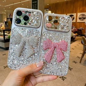 Funda para <span class=keywords><strong>iPhone</strong></span> 18 Pro Max con Diseño de Lazo de Diamantes de Imitación, Lentejuelas Brillantes, Protección de Cámara, Estilo Coreano para Mujer, Compatible con <span class=keywords><strong>iPhone</strong></span> 17 16 - Product Image 5