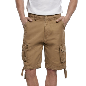 Pantalones Cortos de Hombre Estilo Cargo, 100% Algodón, Casuales, Transpirables, Ecológicos, Cintura Elástica, Color Sólido Personalizado, Largo hasta la Rodilla - Product Image 1