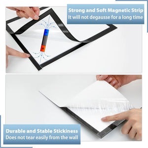 A4 <b>Magnetic</b> Self Adhesive Poster Display <b>Frame</b> <b>Magnetic</b> Sign Holder - Product Image 3