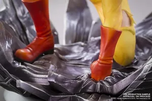 ฟิกเกอร์อนิเมะ ONE PUNCH MAN ขนาด 25 ซม.  โมเดล PVC  ไซตามะ ทัตสึมากิ  แบบยืน  ของสะสมตั้งโชว์บนโต๊ะ - Product Image 3